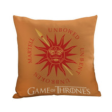 Load image into Gallery viewer, Game of Thrones House Sigils Family Crest Throw Pillows Case Linen Cotton for home Covers 43cm*43cm