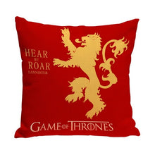 Load image into Gallery viewer, Game of Thrones House Sigils Family Crest Throw Pillows Case Linen Cotton for home Covers 43cm*43cm