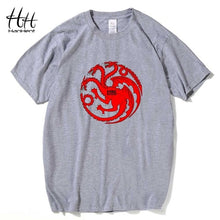 Load image into Gallery viewer, HanHent Targaryen Dragon T-shirts Men Fire and blood Cotton Short Sleeve Tshirts Game of Thrones Hodor Swag Casual Clothes Man