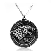 Load image into Gallery viewer, MQCHUN COOL!!!Kinds OF HBO&#39;s Game OF Thrones Pendant Necklace House Stark Winter Is Coming High Quality Gifts