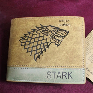 Woman/Man Wallet game of throne Ghost Cartoon Anime Student Purse wolf head card holder with cion pocket