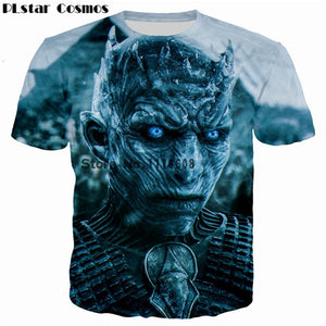 PLstar Cosmos Popular TV Game of Thrones The white walkers Ghost 3D Printed Men/Women T-shirt casual tshirt Tees Cool t shirt