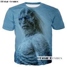 Load image into Gallery viewer, PLstar Cosmos Popular TV Game of Thrones The white walkers Ghost 3D Printed Men/Women T-shirt casual tshirt Tees Cool t shirt