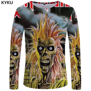 KYKU Brand Game Of Thrones Long sleeve T shirt The Film Funny T shirts  3d T-shirt  Tshirt  Tops  Clothes Men Hip hop Punk Mens