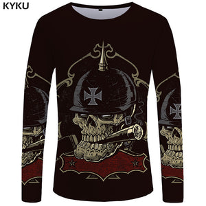 KYKU Brand Game Of Thrones Long sleeve T shirt The Film Funny T shirts  3d T-shirt  Tshirt  Tops  Clothes Men Hip hop Punk Mens