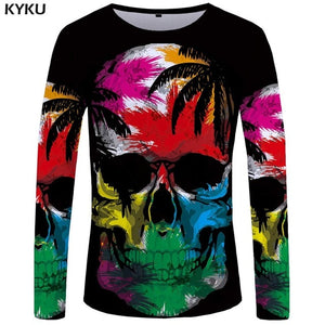 KYKU Brand Game Of Thrones Long sleeve T shirt The Film Funny T shirts  3d T-shirt  Tshirt  Tops  Clothes Men Hip hop Punk Mens