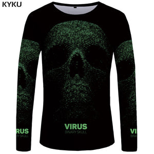 KYKU Brand Game Of Thrones Long sleeve T shirt The Film Funny T shirts  3d T-shirt  Tshirt  Tops  Clothes Men Hip hop Punk Mens