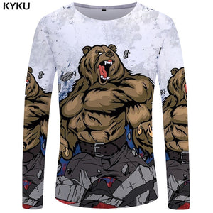 KYKU Brand Game Of Thrones Long sleeve T shirt The Film Funny T shirts  3d T-shirt  Tshirt  Tops  Clothes Men Hip hop Punk Mens