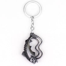 Load image into Gallery viewer, Movie Seriers Game of Throne House Stark keychain 3 Colors Alloy The Song Of Ice and Fire Targaryen Dragon  Badges Keyring Gift