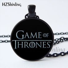 Load image into Gallery viewer, NS-00771 Trendy Game Of Thrones Necklace Handmade GoT Logo Game Of Throne Jewelry Glass Dome Necklace Wholesale HZ1