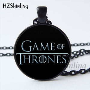 NS-00771 Trendy Game Of Thrones Necklace Handmade GoT Logo Game Of Throne Jewelry Glass Dome Necklace Wholesale HZ1