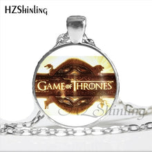 Load image into Gallery viewer, NS-00771 Trendy Game Of Thrones Necklace Handmade GoT Logo Game Of Throne Jewelry Glass Dome Necklace Wholesale HZ1