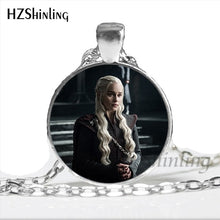 Load image into Gallery viewer, NS-00771 Trendy Game Of Thrones Necklace Handmade GoT Logo Game Of Throne Jewelry Glass Dome Necklace Wholesale HZ1