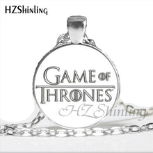 Load image into Gallery viewer, NS-00771 Trendy Game Of Thrones Necklace Handmade GoT Logo Game Of Throne Jewelry Glass Dome Necklace Wholesale HZ1