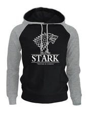 Load image into Gallery viewer, 2018 Raglan Hoodies For Men House Stark The Song of Ice and Fire Winter Is Coming Men&#39;s Sportswear Game Of Thrones Sweatshirt