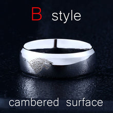 Load image into Gallery viewer, Stainless Steel ring Game of Thrones ice wolf House Stark of Winterfell men ring Laser engraved Viking Wolf Ring LUO001