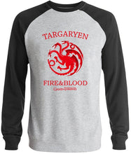 Load image into Gallery viewer, high quality sweatshirt fleece men clothes bodybuilding brand clothing Game of thrones funny crossfit casual hoodies TARGARYEN