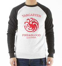 Load image into Gallery viewer, high quality sweatshirt fleece men clothes bodybuilding brand clothing Game of thrones funny crossfit casual hoodies TARGARYEN