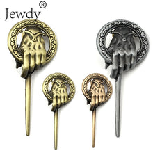 Load image into Gallery viewer, Game of Thrones Song of Ice and Fire Brooch Hand of the King Lapel Inspired Authentic Prop Pin Badge Brooches Movie Jewelry