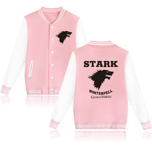 Load image into Gallery viewer, 2018 Game of Thrones Baseball Jacket House Stark Hoodies hip hop trackusuit mens coats and jackets plus size boys clothes