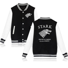 Load image into Gallery viewer, 2018 Game of Thrones Baseball Jacket House Stark Hoodies hip hop trackusuit mens coats and jackets plus size boys clothes