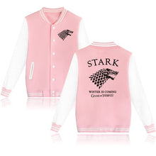 Load image into Gallery viewer, 2018 Game of Thrones Baseball Jacket House Stark Hoodies hip hop trackusuit mens coats and jackets plus size boys clothes