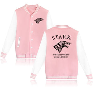 2018 Game of Thrones Baseball Jacket House Stark Hoodies hip hop trackusuit mens coats and jackets plus size boys clothes