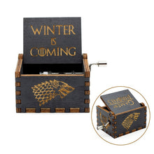 Load image into Gallery viewer, 2018 new Black Star Wars Music Box  Game of Thrones Castle In The Sky Hand Cranked Wood music box Christmas Gift