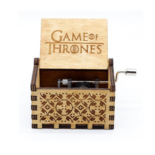 Load image into Gallery viewer, 2018 new Black Star Wars Music Box  Game of Thrones Castle In The Sky Hand Cranked Wood music box Christmas Gift