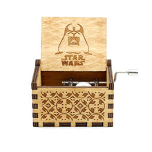 Load image into Gallery viewer, 2018 new Black Star Wars Music Box  Game of Thrones Castle In The Sky Hand Cranked Wood music box Christmas Gift