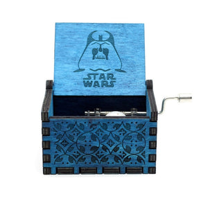 2018 new Black Star Wars Music Box  Game of Thrones Castle In The Sky Hand Cranked Wood music box Christmas Gift