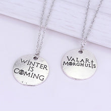 Load image into Gallery viewer, MQCHUN COOL!!!Kinds OF HBO&#39;s Game OF Thrones Pendant Necklace House Stark Winter Is Coming High Quality Gifts