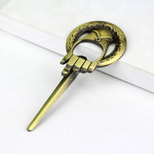 Load image into Gallery viewer, Movie Seriers Game of Throne House Stark keychain 3 Colors Alloy The Song Of Ice and Fire Targaryen Dragon  Badges Keyring Gift