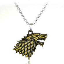 Load image into Gallery viewer, RJ Hot Sale Movie Game of Thrones Keychain Wolf head Badge Key Chains Pendant For Women And Men Fans Gift keyring