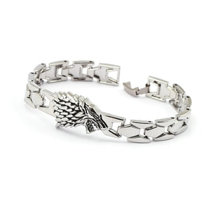 Game of Throne Bracelet Song of ice fire Stark Chain Link Charm Bracelets Bangle Cosplay Jewelry Men Women pulseira masculina