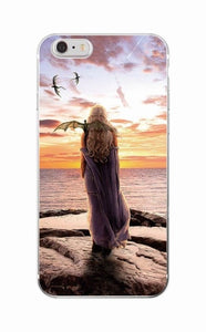 For iPhone 7 7plus 6 6S  8Plus X XS Max SAMSUNG Game  Thrones Daenerys Drogon Jon Snow tyrion lannister Soft Phone Case Fundas