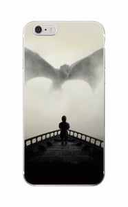 For iPhone 7 7plus 6 6S  8Plus X XS Max SAMSUNG Game  Thrones Daenerys Drogon Jon Snow tyrion lannister Soft Phone Case Fundas