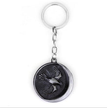 Load image into Gallery viewer, RJ Hot Sale Movie Game of Thrones Keychain Wolf head Badge Key Chains Pendant For Women And Men Fans Gift keyring