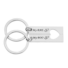 Load image into Gallery viewer, Cool Game of Thrones Keychain &quot;Moon of My Life, My Sun and Stars&quot; Letter Alloy Pendent Keychain  Gift Lovers Couples Accessories