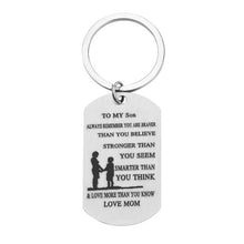 Load image into Gallery viewer, Cool Game of Thrones Keychain &quot;Moon of My Life, My Sun and Stars&quot; Letter Alloy Pendent Keychain  Gift Lovers Couples Accessories