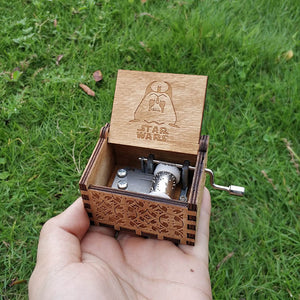 Hand Crank beauty and the beast wooden Music Box Game Of Thrones Star Wars Christmas gift, new year gift, birthday gift