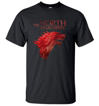 Load image into Gallery viewer, Hot Sale Game Of Thrones House Stark The North Remembers T Shirt Men 2019 Summer 100% Cotton High Quality Men&#39;s T-Shirts S-XXL