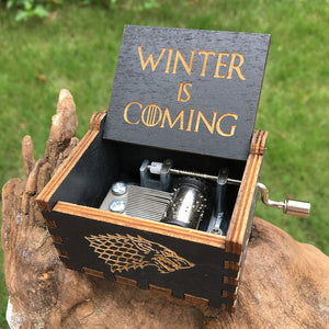 2018 Hot Antique Carved  Music Box Game of Thrones Music Box Star Wars Wooden Hand Crank Theme Music Caixa De Musica