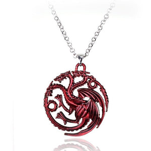 Movie Game Of Thrones Necklaces Song of Ice And Fire Torque Targaryen Dragon Metal Pendant women Men Choker Jewelry accessories