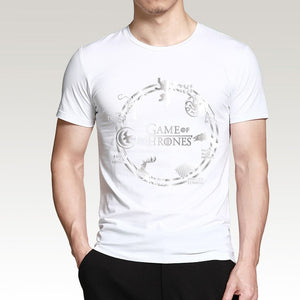 Game of Thrones Men T Shirt 2019 Summer Hip Hop Men Short Sleeve Shirt 100% Cotton High Quality Men T-Shirts Camiseta Masculsino