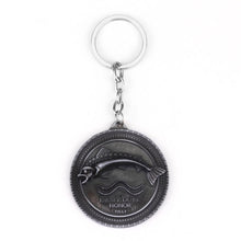 Load image into Gallery viewer, HOT Game of Thrones Keychain set House Stark Wolf Head series Key rings High quality Targaryen Dragon Alloy pendant men jewelry