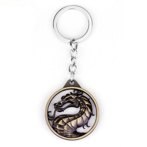 HOT Game of Thrones Keychain set House Stark Wolf Head series Key rings High quality Targaryen Dragon Alloy pendant men jewelry