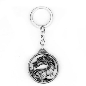 HOT Game of Thrones Keychain set House Stark Wolf Head series Key rings High quality Targaryen Dragon Alloy pendant men jewelry