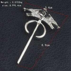 HOT Game of Thrones Keychain set House Stark Wolf Head series Key rings High quality Targaryen Dragon Alloy pendant men jewelry