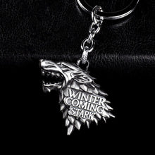 Load image into Gallery viewer, Fashion Game of Thrones Keychain For Men Trinket Stark Keyring Car Key Chain Ring Chaveiro Jewelry Gift Souvenirs